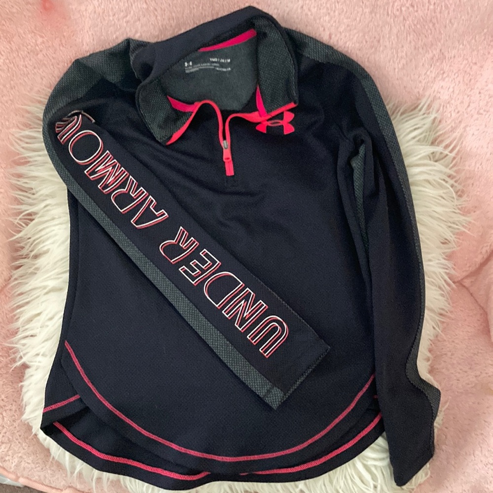 under armor Girls'  Long Sleeve T-shirt  zip up